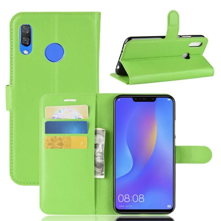 For Huawei Nova 3i  Premium Leather Flip Cover Wallet Phone Case