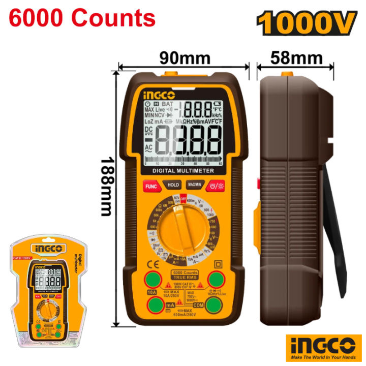 INGCO Digital Multimeter 1000V | Daraz.lk