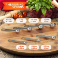 ICQURBT Stainless Steel Measuring Cups and Spoons Set of 56 Pieces,28 Nesting Cups and 28 Stackable Spoons Professional Portable. 
