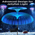 Solar Jellyfish Light 7 Colors Changing Outdoor Waterproof Garden Lights Led Fiber Optic Lamps For Lawn Patio. 