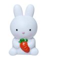 Love Carrot Ornament Battery Powered Silicone Bunny Bedroom Home Decor Atmosphere Breastfeeding  Light Table Light Nightlight Rabbit Desk Lamp. 