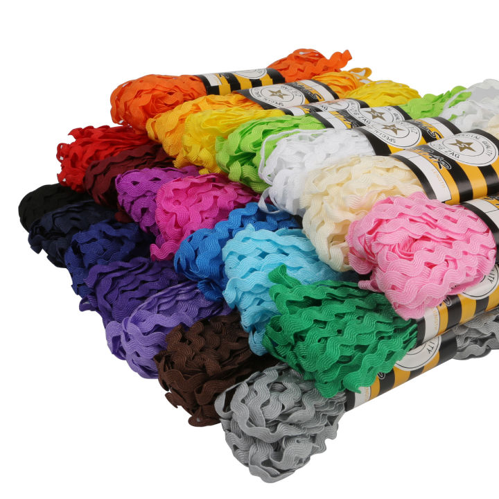 8mm%20Multicolor%20Terylene%20Ribbon%20Zig%20Zag%20Lace%20Ribbon%20For%20Apparel%20Clothing%20Accessories%20DIY%20Patchwork%20Craft%20-%20Image%205