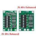 BMS 3S 40A Li-ion Lithium Battery Charger Lipo Cell Module PCB BMS 12V BMS Protection Board For Drill Motor 12.6V with Balance. 