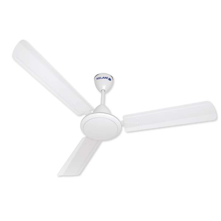 Kelani Ceiling Fan - White (Manufactured by Havells) - KEL-25FANBZZWZ + Free Energy Saving LED Bulb Screw Type E27 (LED012SL-WWW)