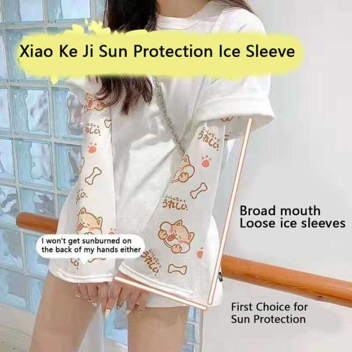 LAZADY%20%5BWEST%20BIKING%5DHigh%20Color%20Value%20Loose%20Sun%20Female%20Students%20Summer%20New%20Ice%20Silk%20UV%20Protection%20Hand%20Sleeves%20-%20Image%202