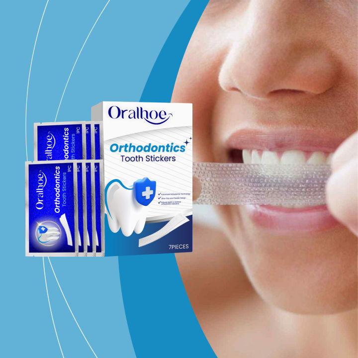 Oralhoe Orthodontic Stickers Remove Stains Yellow Stain Clean Teeth Fresh Care Portable Stickers