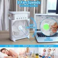 Air Conditioner Small fan mini 4 in 1 USB Mini Portable Fan Air Cooling fan Humidifier. 