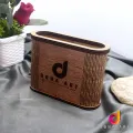 Customized Name Wood Pen Holder, Office Pen Holder, Box Type, Stationery Holder, Desk Organizer, Wood Pencil Holder, Wooden Pencil & Pen Holder.. 