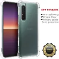 lthmy for Sony Xperia 1 II Soft Gel Jelly Case Transparent Full Protective Anti-Scratch Resistant Back Cover Skin. 