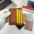 Compact Card Pouch Compact Id Holder Pu Leather Card Holder Simple Card Bag Small And Compact Card Case. 