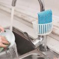 Kitchen Cutlery Drainge Drying Shelf Multifunction Toiletry Makeup Box Strong Bearing Organizer Removable Faucet Item Rack Snap-on Sink Storage Basket. 