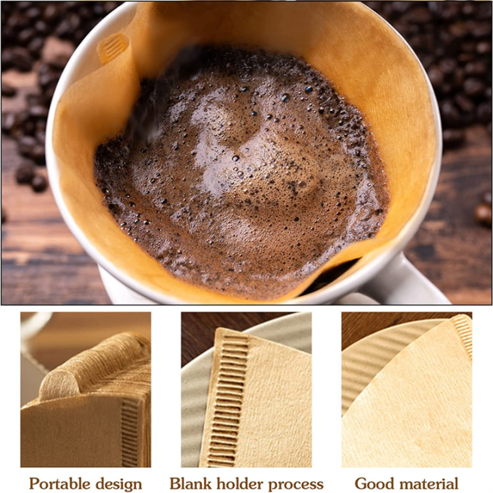 200Pcs%20Coffee%20Filter%20Natural%20Unbleached%20Coffee%20Filters%20Cone%20Paper%20Disposable%20Coffee%20Filters%20for%20Pour%20over%20and%20Drip%20-%20Image%202