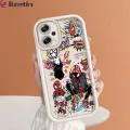 Jizetin for Xiaomi redmi 11t + pro 4g note 12 turbo 5g silicone soft square shape sketchy mouthpiece gwen spider-man fully wrapped anti-shock tire camera protection. 