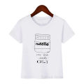 New I Love Nutella Kids Funny Cartoon Print T-Shirt Boys Girls Cothes Summer Tshirt Children Graphic T Shirts Teen Tops Tees. 