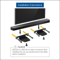 Soundbar Wall Mount Bracket for SH4 SJ4R SJ4Y SJ4 SJ2 SK4D SJ5B SH8 SJ8S SH5 LAS455H NB5540/S54A1-D NB4540/S44A1-D Spare Parts Accessories. 
