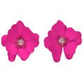 Korean Beauty Petal Flower Earrings Pearl Fashion Girl Ins New. 