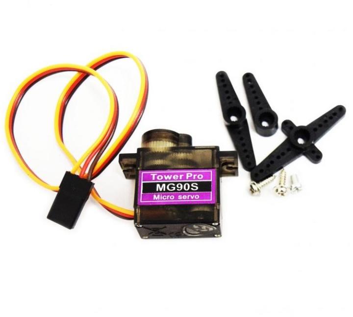 4PCS MG90S Micro Metal Gear 9g Servo For RC Plane Helicopter Boat - Foto 6