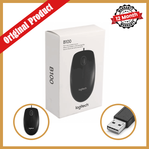 Logitech B100 Wired Mouse