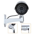 Fake Security Camera Dummy Camera Simulated Surveillance Camera with Flashing Light Indoor Outdoor Use for Home Business Warning Security. 