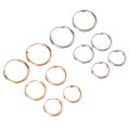 3 Pair/Set Fashion Women Girl Simple Round Circle Small Ear Stud Earring
 Mystic. 