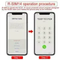 RSIM14 12 R-SIM Nano Unlock Card for iPhone XS MAX/XR/XS/8/7/6 4G iOS 12 11. 
