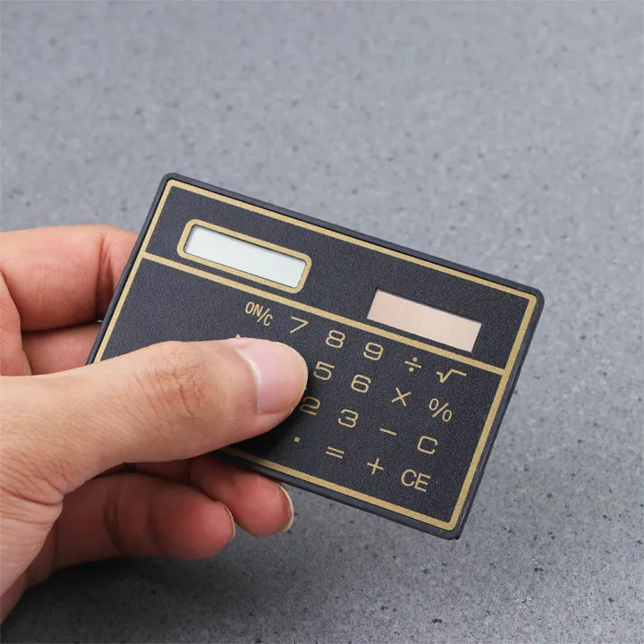 MMLUCK%208-digit%20Travel%20Handheld%20Digit%20Calculator%20Children's%20Ultra-thin%20Stationery%20Solar%20Power%20Office%20Supplies%20Pocket%20Calculator%20Credit%20Card%20Calculator%20Solar%20Powered%20Calculator%20Mini%20Calculator%20-%20Image%208