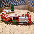Christmas Train Electric Toys Christmas Tree Decoration Train Track Frame Railway Car with Sound&Light Rail Car Christmas Gifts. 