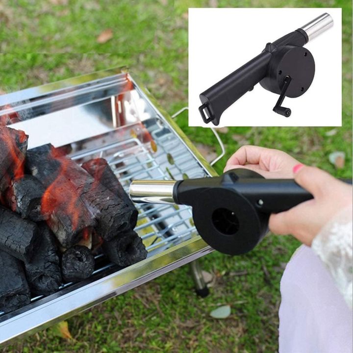 Ventilatore Elettrico Per Barbecue Portatile - Soffiatore Per Carbone, Alimentato A Batterie AA - Foto 3