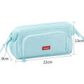 Pencil Case With Multiple Compartments Simple Stationery Case Double Layer Pencil Case Large Capacity Pencil Bag Canvas Pencil Case. 