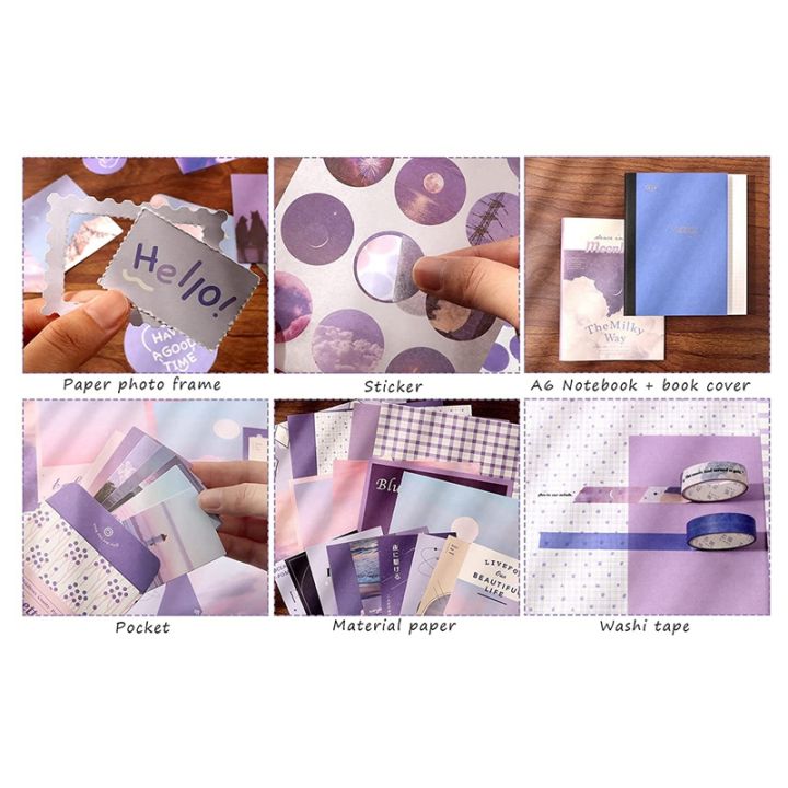 Aesthetic Scrapbook Kit(348Pcs), Junk Journal Kit with Journaling ...