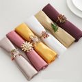 Mimilan Tablecloth Square Napkin, Luxury Scroll Damask Jacquard Cloth Napkins Water Resistant Spill Proof Microfiber Fabric Dinner Napkins for Brunch Weddings Parties Banquets Hotel. 