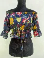 Off Shoulder Floral Blouses. 
