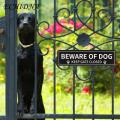 Beware of Dog Sign Beware Dog Sign Paw Print Gate Closed Durable Aluminum Warning Home Outdoor Outdoor Dog Sign. 