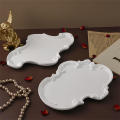 DIY European Style Relief Jewelry Dish Mold Silicone Mold For Crystal Cement Resin Tray Crystal Concrete Resin Mold For Home Decor Silicone Mold For Vintage Lace Tray DIY European Style Relief Jewelry Storage Dish Mold. 