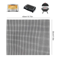 【ZOSR】Grid Shaped Barbecue Mat 20/40cm Reusable High-Temperature Barbecue Non Stick Grid Mat Outdoor Camping Barbecue Accessories. 