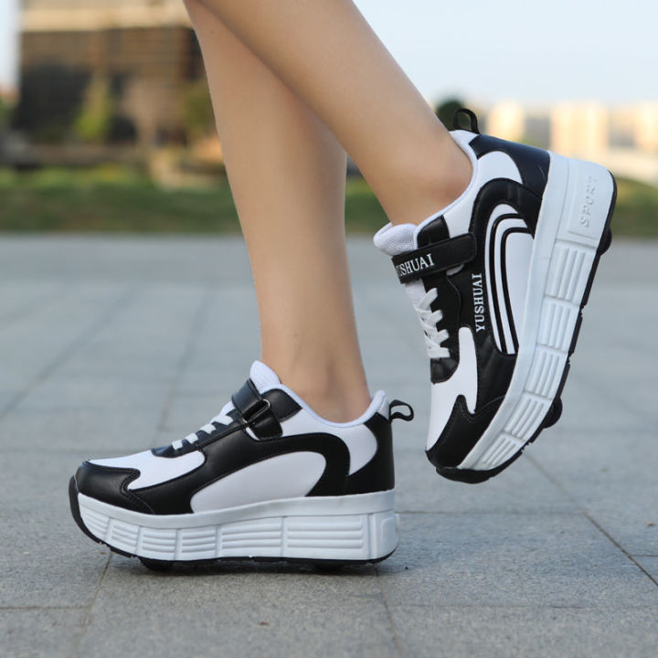 New%20Heelys%20Boys%20and%20Girls%20Double%20Wheel%20Student%20Single%20Wheel%20the%20Skating%20Shoes%20Retractable%20Wheel%20Rollerskate%20Invisible%20Button%20-%20Image%205