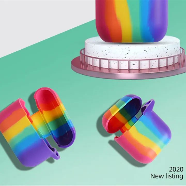 earphone%20case%20for%20airpods%20case%20rainbow%20silicone%20cover%20for%20airpods%20pro%203%20with%20keychain%20earphone%20accessories%20colorful%202020%20newest%20-%20Image%206