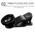 Fisheye Wide Angle Macro Portable 3 In 1 Mobile Phone Camera Lens Clip Macro Smartphone External Lens Android Accessories. 
