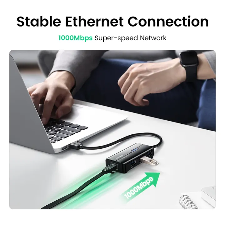 UGREEN%20USB%203.0%202.0%20Hub%20Ethernet%20Adapter%2010/100/1000%20Gigabit%20Network%20Converter%20with%20USB%203.0%20Hub%203%20Ports%20Compatible%20for%20Nin,t,en,do%20Switch,%20Windows%20Surface%20Pro,%20MacBook%20Air/Retina,%20iMac%20Pro,%20Chromebook,%20PC%20-%20Image%204
