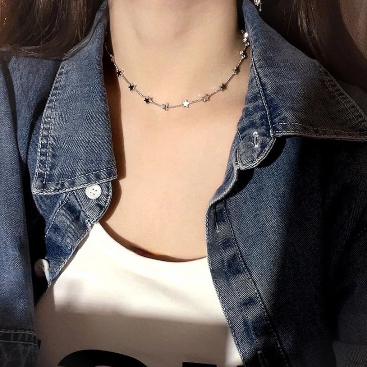 Sweet%20Cool%20Star%20Pentagram%20Chains%20Choker%20Necklaces%20for%20Women%20Girls%20New%20IN%20Korean%20Fashion%20Gift%20Necklace%20Y2k%20Jewelry%20Accessories%20-%20Image%204