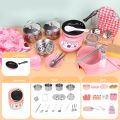 DishyKooker Kitchen Toy Set For Children Stainless Steel Mini Imitation Kitchen Cooking Tool Educational Toys Gifts For Boys And Girls. 
