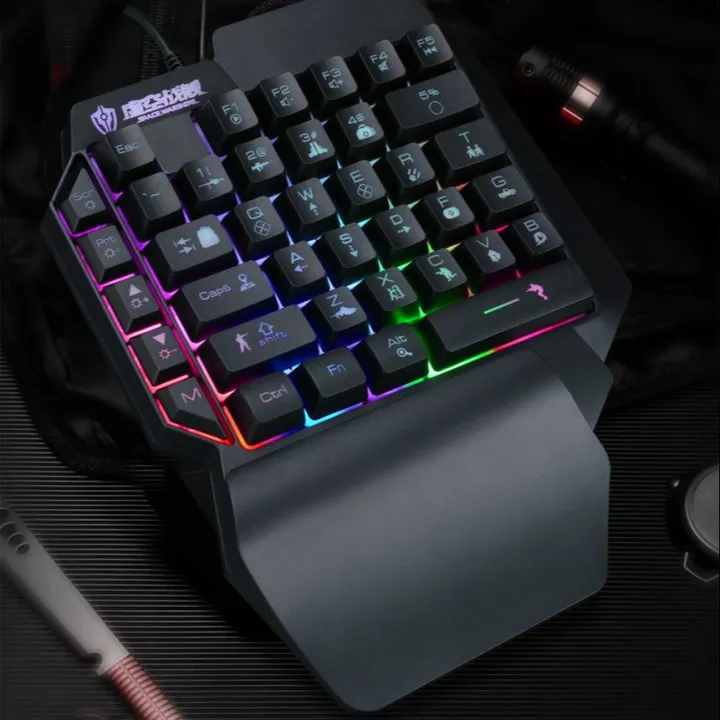 Shipadoo%20F6%20Wired%20Single%20Handed%20RGB%20Backlight%20Gaming%20Keyboard%2039%20Keys%20One%20Hand%20Ergonomic%20Game%20Keypad%20for%20PC%20Laptop%20Pro%20PUBG%20Gamer%20-%20Image%205