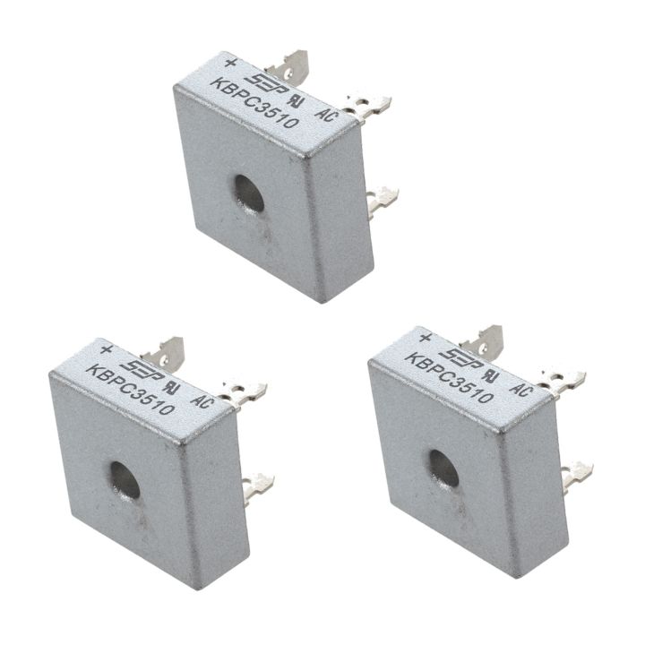 3X SEP KBPC3510 35A 1000V Single Phase Square Diode Bridge Rectifier
