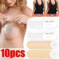 2/10pcs Disposable Chest Pull Tape Clear Self-adhesive Women Strapless Bra Chest Patch Lifting Seamless Invisible Chest Paste. 