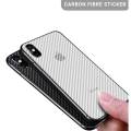 Clear Slim Transparent Carbon Fiber Film Mobile Phone Back Skin Rear Protective Sticker For iPhone X Xs Xs Max. 