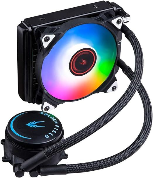 GOLDEN FIELD SF120 RGB All-in-One Liquid CPU Cooler with 120mm Radiator Water Cooling Cooler System for Intel AMD