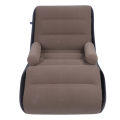 Inflatable Sofa Flocking Surface Blow Up Sofa Chair S Shaped for Office for Travel. 