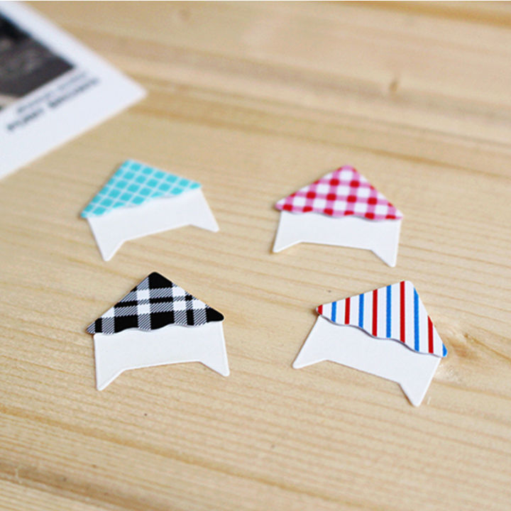 24%20Pcs/Lot%20DIY%20Retro%20Plaid%20Stripes%20Corner%20Paper%20Stickers%20For%20Photo%20Album%20Fitting%20Handwork%20Frame%20Albums%20Decoration%20Scrapbooking%20-%20Image%203