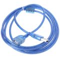 USB 2.0 Cable Male To Female 3m Extension Cable - Blue. 