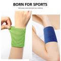 FG 1PC Summer Ice Cooling Wrist Sweatband Tennis Sport Wristband Volleyball Gym Wrist Brace Support Sweat Band Towel Wrist Protect #449968. 